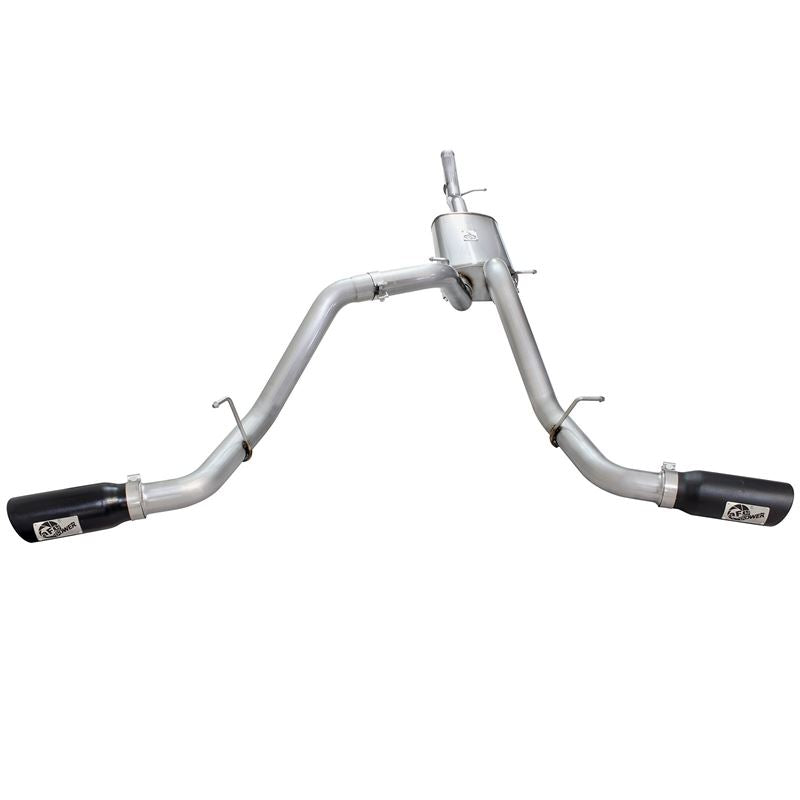 aFe MACH Force-Xp 3 IN 409 Stainless Steel Cat-Back Exhaust System w/Black Tip (49-44057-B)