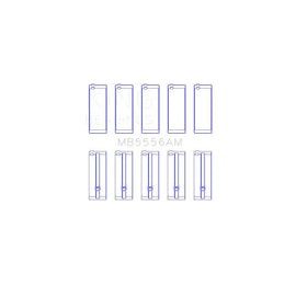 King Engine Bearings Main Bearing Set for 1990-1995 Suzuki Samurai (MB5556AM0.25)