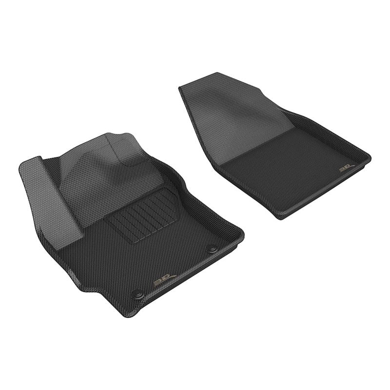 3D Maxpider 22-23 Toyota Corolla Cross AWD Kagu Black Floor Mats - Row 1 (L1TY29411509)