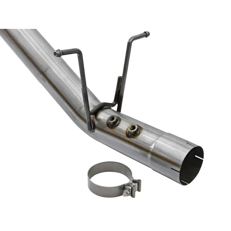 aFe Rebel XD 4 IN 409 Stainless Steel DPF-Back Exhaust w/Dual Polished Tips (49-44089-P)