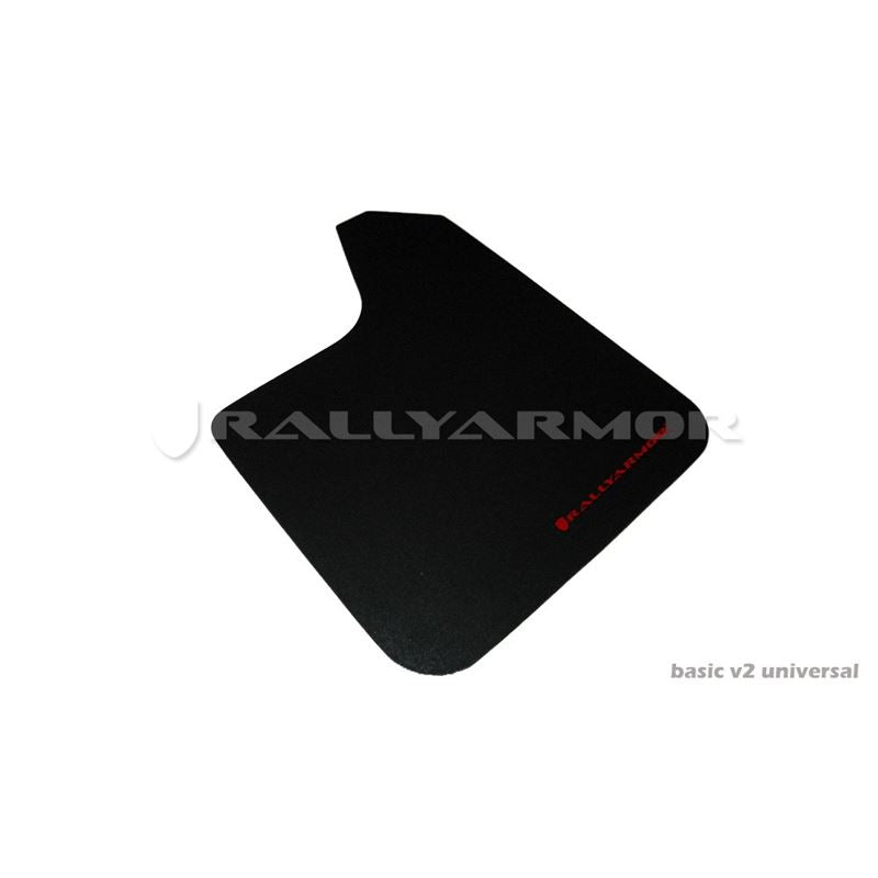 Rally Armor Black Mud Flap/Red Logo (MF12-BAS-RD)