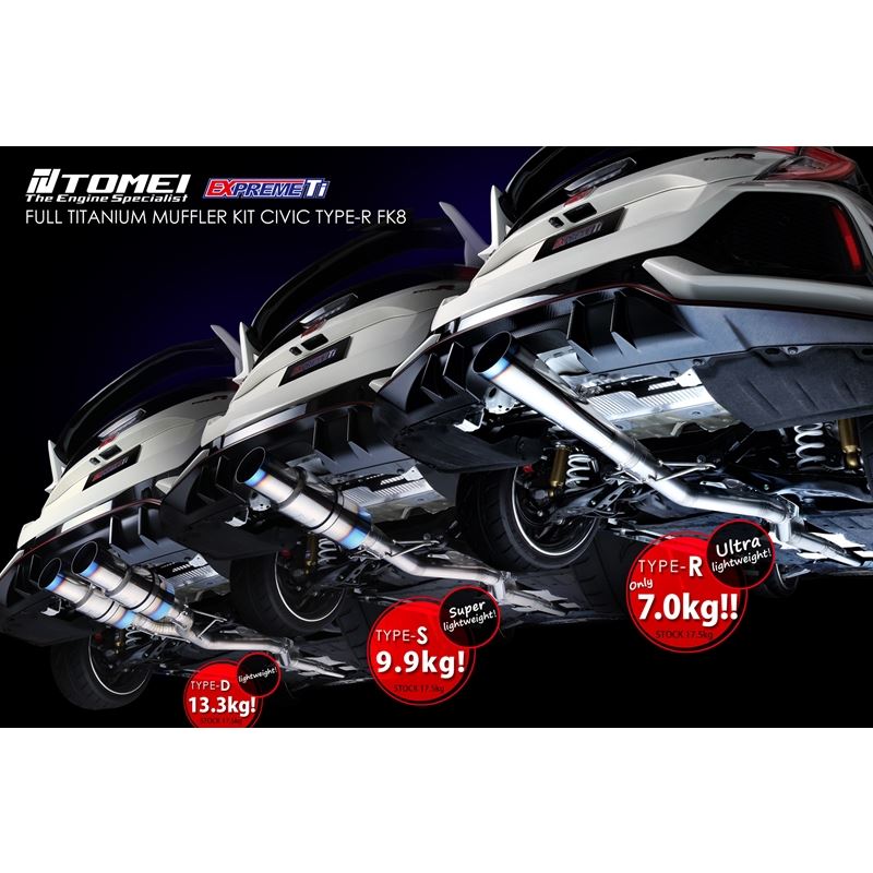 Tomei Expreme Ti Type R Exhaust System for Honda Civic Type R (TB6090-HN06A)