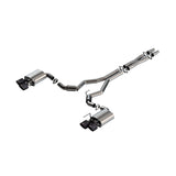 Borla w/Active Exhaust S-Type Cat-Back Exhaust System - CF Tips for 2024 Ford Mustang Dark Horse 5.0L V8 (140964CFBA)