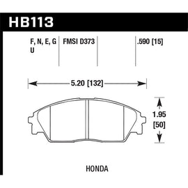 Hawk Performance DTC-70 Brake Pads (HB113U.590)