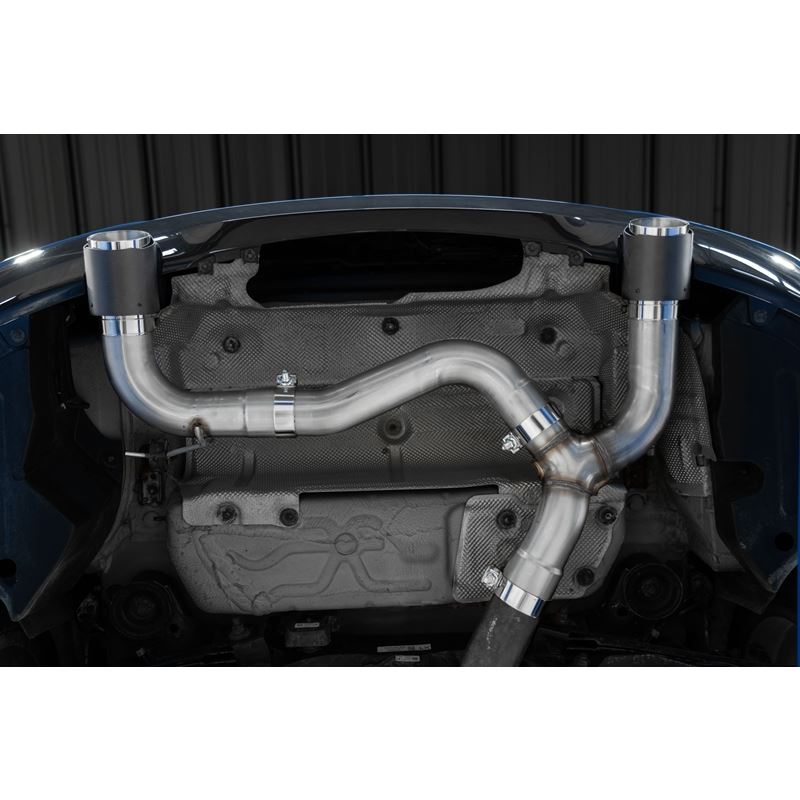 MBRP Exhaust 3" Axle Back, Dual Rear Exit, T304 with CF Tips (S45003CF)