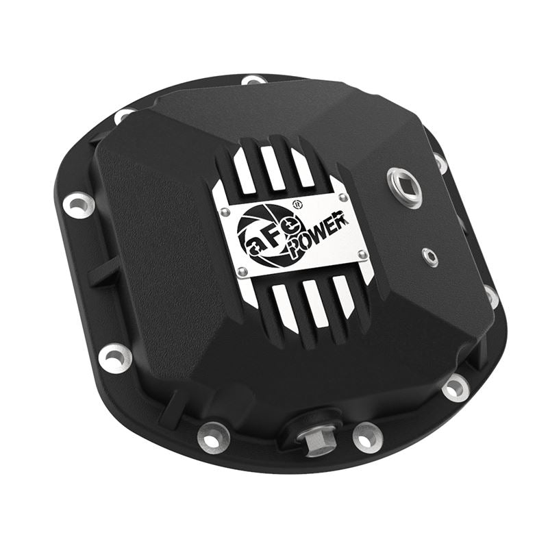 aFe Pro Series Dana 30 Front Differential Cover Black w/ Machined Fins (46-71130B)