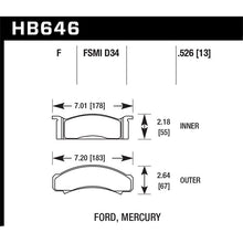 Load image into Gallery viewer, Hawk Performance HPS Brake Pads (HB646F.526)