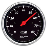 AutoMeter Designer Black 3-3/8in Electrical 8k RPM In-Dash Tachometer (1490)