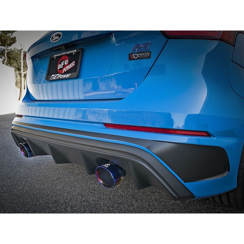 Takeda 3 IN 304 Stainless Steel Cat-Back Exhaust System w/ Blue Flame Tip (49-33103-L)