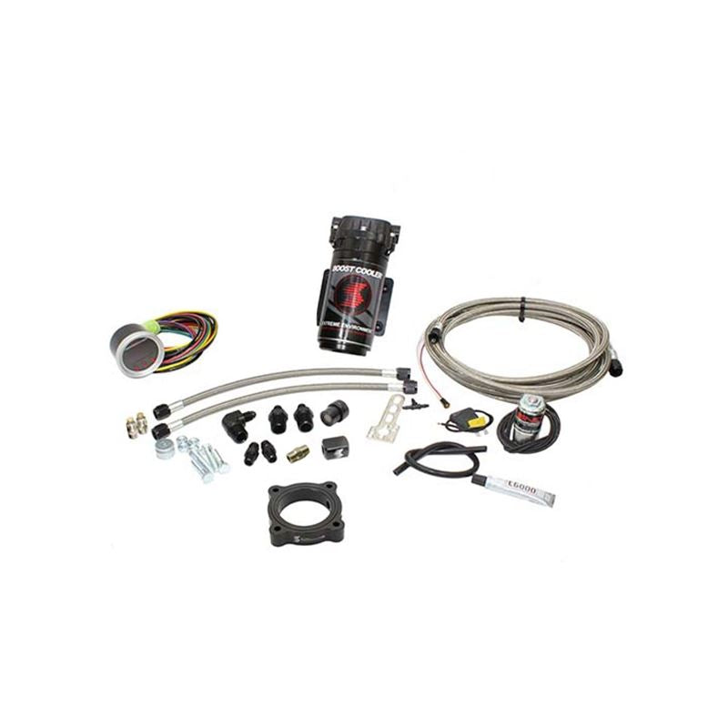 Snow Performance 15-17 Mustang EcB Stg 2 Bst Cooler Water Injection Kit (SS Brded Line/4AN) w/o Tank (SNO-2134-BRD-T)