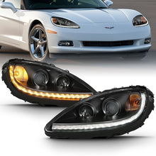 Load image into Gallery viewer, ANZO USA Projector Headlights for 2005-2013 Chevrolet Corvette (121553)