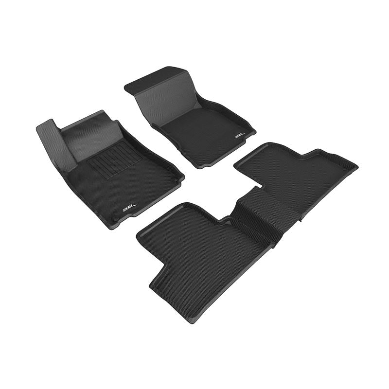 3D Maxpider KAGU Floor Mat, BLACK, 1ST ROW/2ND ROW (L1MB13201509)