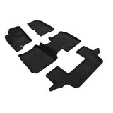 3D Maxpider ELEGANT Floor Mat, BLACK, 1ST ROW/2ND ROW/3RD ROW (L1FR05104709)