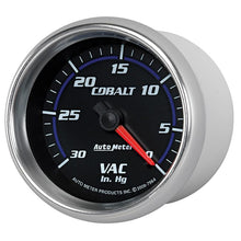 Load image into Gallery viewer, AutoMeter Cobalt 2-5/8in. / 0-30 IN HG / Mechanical Vacuum Gauge (7984)