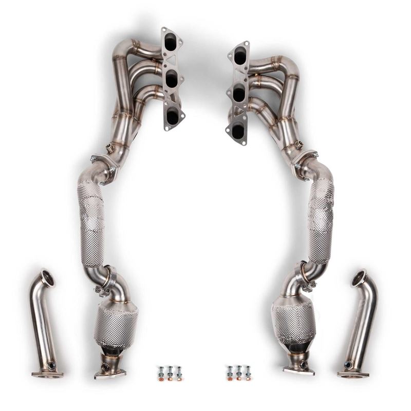 Fabspeed Porsche 718 GT4 RS RENNKRAFT Long Tube Header System (2022+) (FS.POR.718GT4RS.HDR.SCCB)