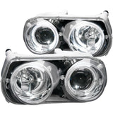 ANZO USA 1994-1997 Acura Integra Projector Headlights w/ Halo Chrome (121004)