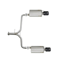 Load image into Gallery viewer, Takeda 2-1/4 IN to 1-3/4 IN 304 Stainless Steel Axle-Back Exhaust w/ Black Tips (49-36604-B)