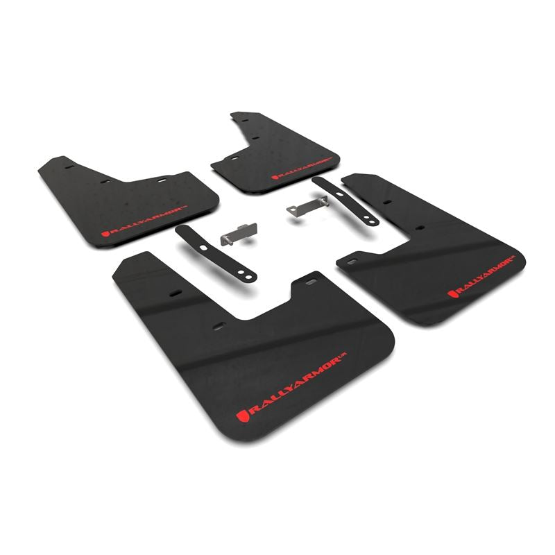 Rally Armor Black Mud Flap/Red Logo for 2023+ KIA Niro (MF21-UR-BLK-RD)