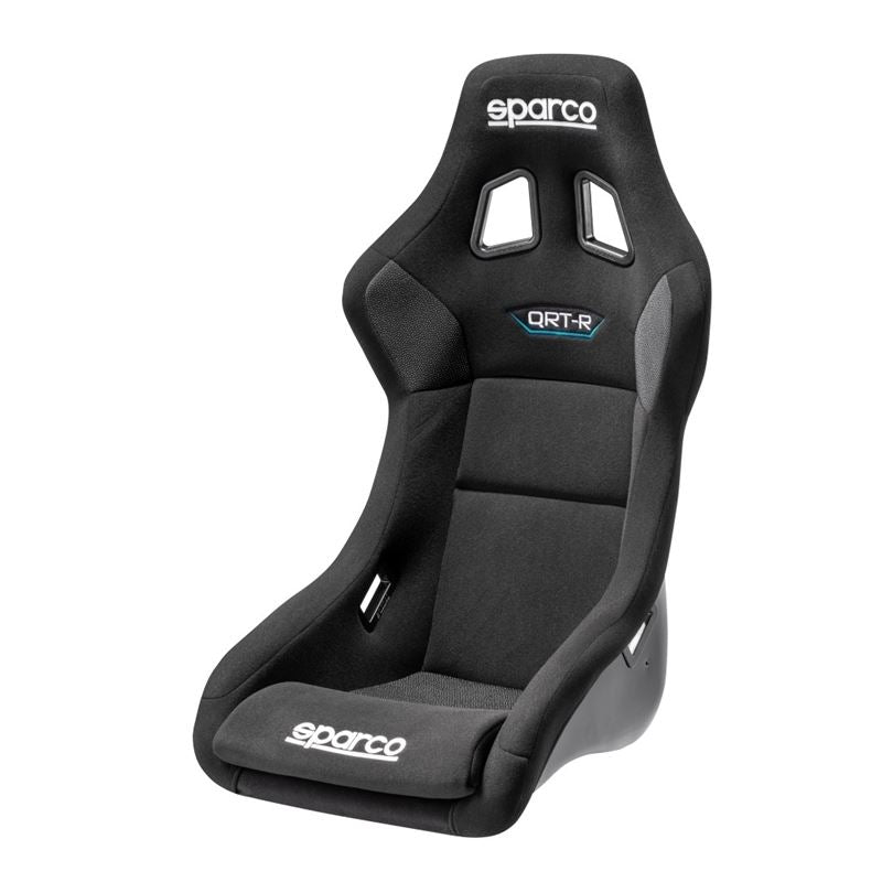 Sparco QRT-R Racing Seats, Black/Black Cloth with Black Stitch (008012RNR)