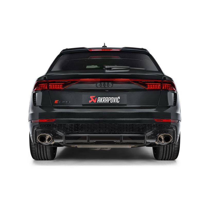 Akrapovic Evolution Line Cat Back(Titanium) w/Carbon Fiber/Titanium Tips for 2020-2021 Audi RS Q8(S-AU/TI/20H)