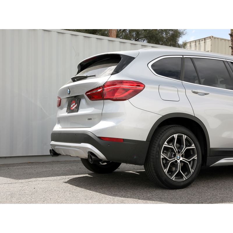 aFe MACH Force-Xp 3 to 2-1/2 IN Stainless Steel Axle-Back Exhaust w/Black Tip for 2015-2021 BMW X1(49-36349-B)