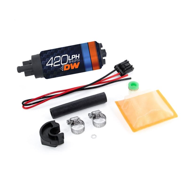 Deatschwerks DW420 Series 420lph In-Tank Fuel Pump w/ Install Kit For 89-94 240SX (9-421-0766)