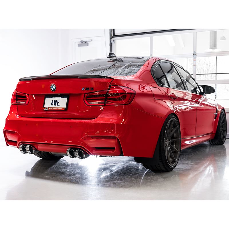 AWE SwitchPath Catback Exhaust for BMW F8X M3/M4 - Diamond Black (3025-43074)