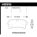 Hawk Performance Ceramic Disc Brake Pad for 2015-2018 Porsche Macan (HB915Z.644)