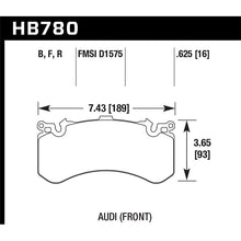 Load image into Gallery viewer, Hawk Performance HPS 5.0 Brake Pads (HB780B.625)