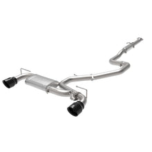 Load image into Gallery viewer, Takeda 3 IN 304 Stainless Steel Cat-Back Exhaust w/ Black Tips (49-37030-B)