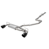 Takeda 3 IN 304 Stainless Steel Cat-Back Exhaust w/ Black Tips (49-37030-B)