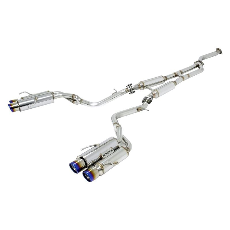 APEXi® N1-X Evolution Extreme 304 SS Header-Back Exhaust System with Quad Rear Exit (164KT204)