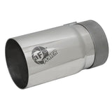 aFe MACH Force-Xp 304 Stainless Steel Clamp-on Exhaust Tip Polished Right Side Exit (49T35404-P07)