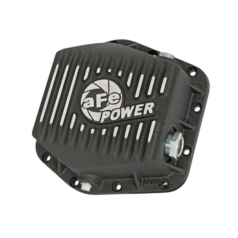 aFe Pro Series Rear Differential Cover Black w/ Machined Fins (DANA 12-Bolt) (46-70302)