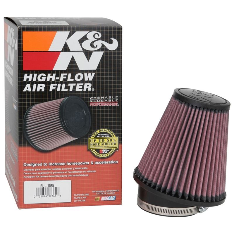 K&N Universal Clamp On Air Filter (RU-1035)