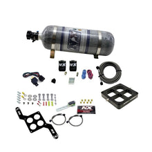 Load image into Gallery viewer, Nitrous Express Dominator Single Entry Billet Crossbar Stage 6 Nitrous Kit (50-300HP) w/Comp Bottle (63070-12)