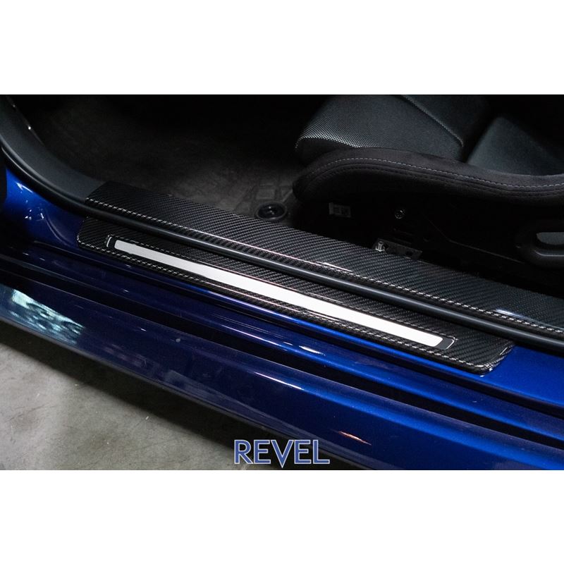 Revel GT Dry Carbon Door Sill Covers 22 Toyota GR86 2 PCS(1TR4GT0CS06)