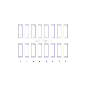 King Engine Bearings Connecting Rod Bearing Set for 2008-2012 International 1652SC (CR8038CP0.25)