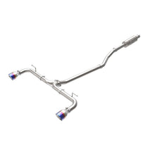 Load image into Gallery viewer, aFe Takeda 2-1/2 IN 304 Stainless Steel Cat-Back Exhaust System w/Blue Flame Tips (49-37015-L)