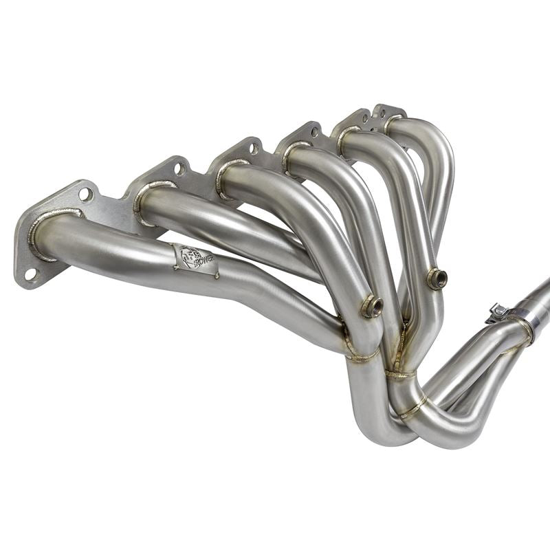 aFe Power Twisted Steel Long Tube Header MidPipe(48-36105-YC)