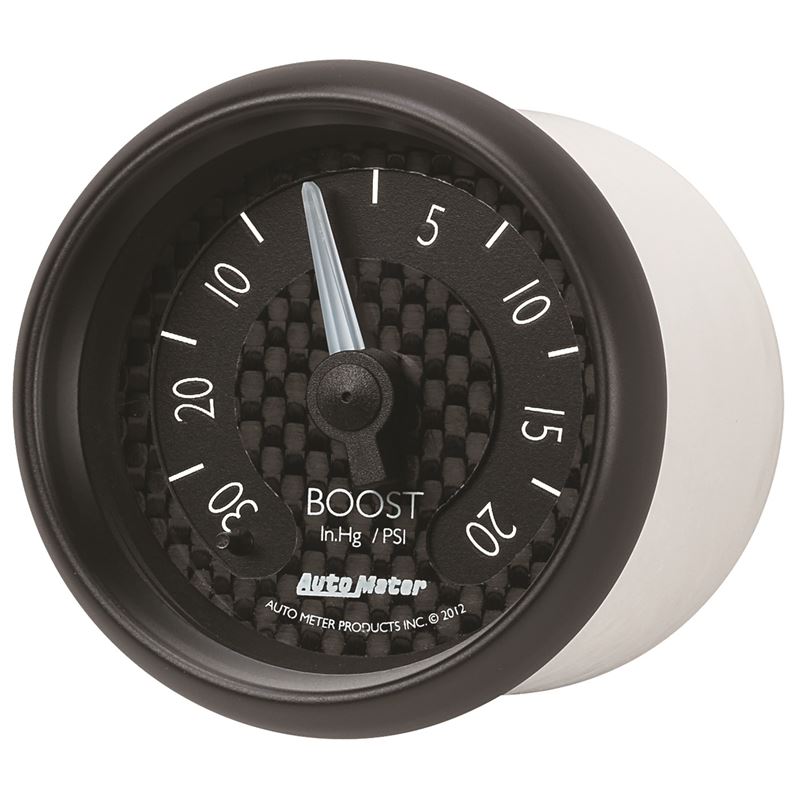 AutoMeter GT Series 52mm Mechanicl 30 In Hg/20 psi Vacuum/Boost Gauge (8001)