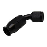 DeatschWerks 6 AN Female Flare Swivel 60-Degree Hose End PTFE - Anodized Matte Black(6-02-0871-B)