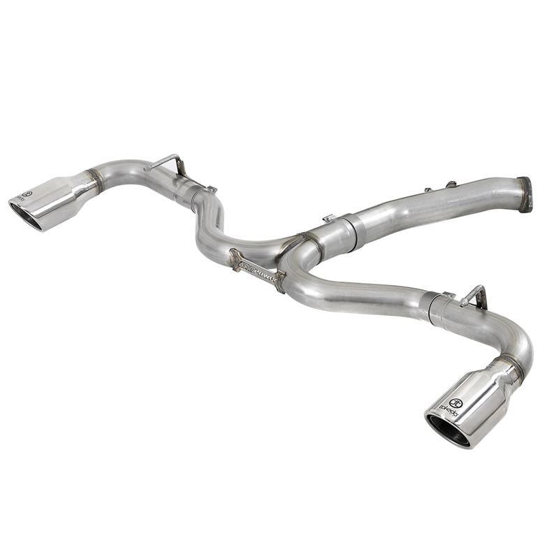 Takeda 3 IN to 2-1/2 IN 304 Stainless Steel Axle-Back Exhaust w/ Polished Tip (49-37002-1P)