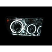 Load image into Gallery viewer, ANZO USA 2007-2013 Toyota Tundra Projector Headlights w/ Halo Black (CCFL) (111174)