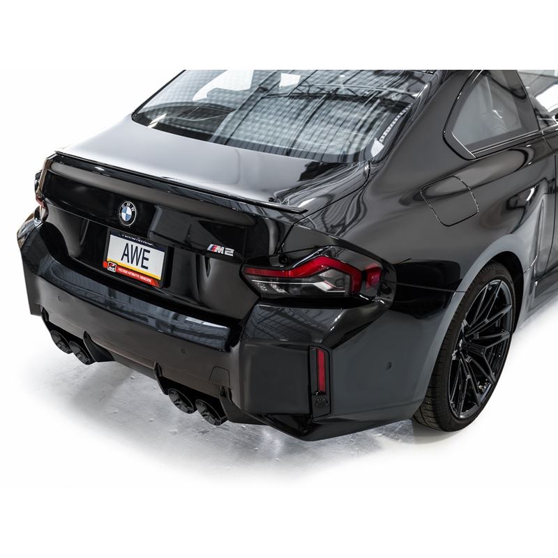 AWE Tuning SwitchPath Edition Exhaust Diamond Black Tips for 23-24 BMW G87 M2 (3025-43487)