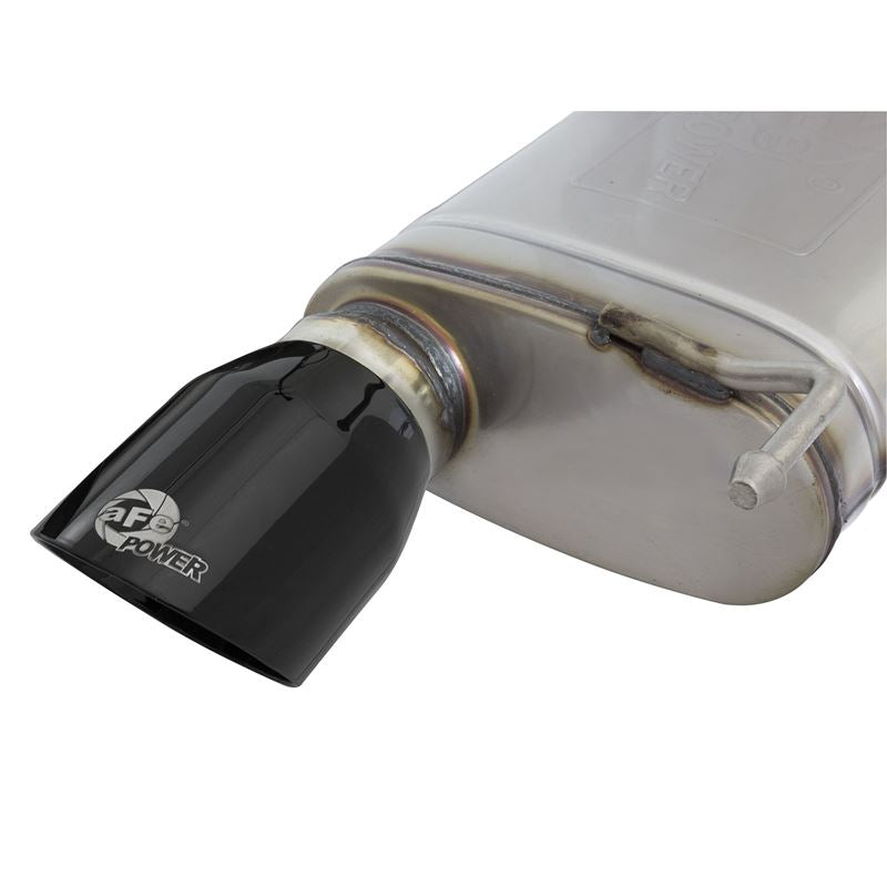 aFe MACH Force-Xp 3 IN to 2-1/2 IN Stainless Steel Cat-Back Exhaust w/ Black Tip (49-33084-B)