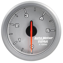 Load image into Gallery viewer, AutoMeter Airdrive 2-1/6in Tachometer Gauge 0-5K RPM - Silver (9198-UL)