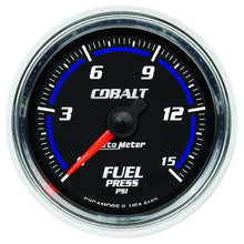 Load image into Gallery viewer, AutoMeter Cobalt 52mm 15 PSI Electronic Fuel Pressure Gauge (6162)