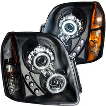 Load image into Gallery viewer, ANZO USA 2007-2014 Gmc Yukon Projector Headlights w/ Halo Black (CCFL) (111148)