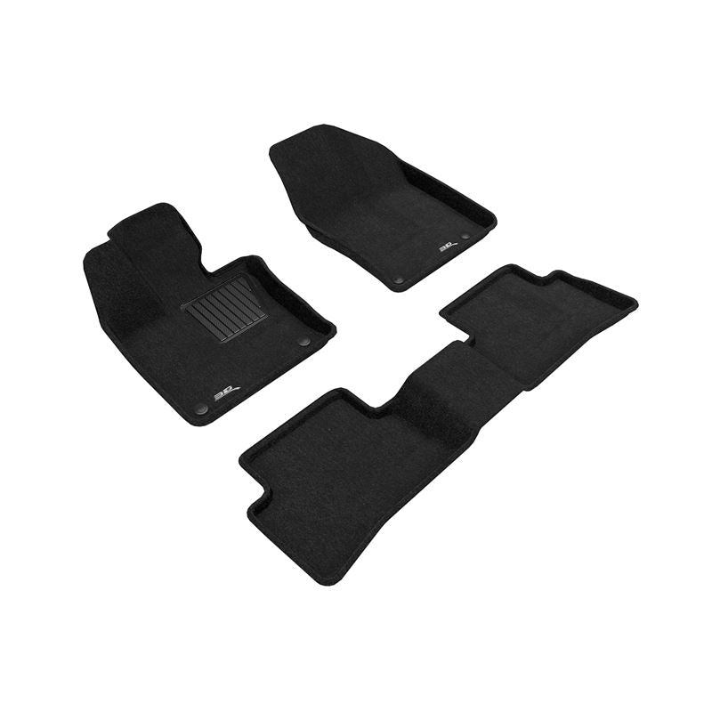 3D Maxpider ELEGANT Floor Mat, BLACK, 1ST ROW/2ND ROW (L1LX05104709)